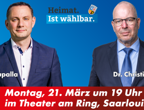 Wahlkampfveranstaltung: Am 21. März kommt Tino Chrupalla nach Saarlouis!